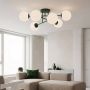 Emibig Roma 18476 lampa podsufitowa 6x10 W zielona-opal zdj.4