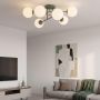 Emibig Roma 18476 lampa podsufitowa 6x10 W zielona-opal zdj.5