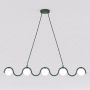 Emibig Sinus 18505 lampa wisząca 5x8 W zielona zdj.1