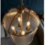 Endon Lambeth Ribbed 106711 lampa wisząca 4x6 W mosiądz zdj.5