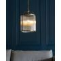 Endon Lambeth Ribbed 106711 lampa wisząca 4x6 W mosiądz zdj.4