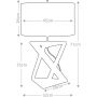 Elstead Lighting Aegeus AEGEUSTL lampa stołowa 1x60 W srebrna-nikiel zdj.2