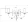 Elstead Lighting Aegean AG2AGEDBRASS kinkiet 2x60 W mosiądz zdj.2