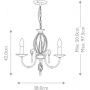 Elstead Lighting Aegean AG3POLBRASS lampa wisząca 3x60 W mosiądz zdj.2