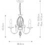 Elstead Lighting Aegean AG3POLNICKEL lampa wisząca 3x60 W nikiel zdj.2