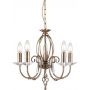 Elstead Lighting Aegean AG5AGEDBRASS lampa wisząca 5x60 W mosiądz zdj.1