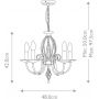 Elstead Lighting Aegean AG5POLBRASS lampa wisząca 5x60 W mosiądz zdj.2