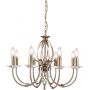 Elstead Lighting Aegean AG8AGEDBRASS lampa wisząca x60 W mosiądz zdj.1