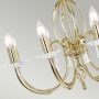 Elstead Lighting Aegean AG8POLBRASS lampa wisząca x60 W mosiądz zdj.4