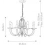 Elstead Lighting Aegean AG8POLNICKEL lampa wisząca x60 W nikiel zdj.2