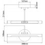 Elstead Lighting Alton ALTONPLSBN kinkiet 1x6.6 W nikiel zdj.2