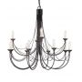 Elstead Lighting Carisbrooke CB12BLACK lampa wisząca x60 W czarna zdj.1