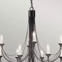 Elstead Lighting Carisbrooke CB12BLACK lampa wisząca x60 W czarna zdj.3