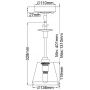 Elstead Lighting Agatha BATHAGATHA1PPC lampa wisząca 1x3 W chrom zdj.2