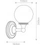 Elstead Lighting Austen BATHAUSTEN4PC kinkiet 1x3 W chrom zdj.2