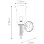Elstead Lighting Carroll BATHCARROLL2PC kinkiet 1x3 W chrom zdj.2