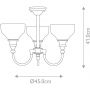 Elstead Lighting Cheadle BATHCD3 lampa wisząca 3x3 W chrom zdj.2