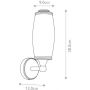 Elstead Lighting Eliot BATHELIOT1PC kinkiet 1x3 W chrom zdj.2