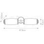 Elstead Lighting Eliot BATHELIOT2PB kinkiet 2x3 W mosiądz zdj.2