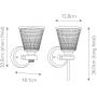 Elstead Lighting Gunnislake BATHGUNNIS1WPC kinkiet 1x3 W biały-chrom zdj.2