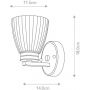 Elstead Lighting Wallingford BATHWL1 kinkiet 1x3 W chrom zdj.2