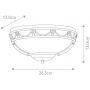 Elstead Lighting Carisbrooke CBWUBLACK kinkiet 1x60 W czarny zdj.2