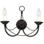 Elstead Lighting Carisbrooke CB2BLACK kinkiet 2x60 W czarny zdj.1