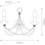 Elstead Lighting Carisbrooke CB2BLACK kinkiet 2x60 W czarny zdj.2