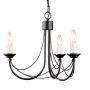 Elstead Lighting Carisbrooke CB3BLACK lampa wisząca 3x60 W czarna zdj.1
