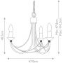 Elstead Lighting Carisbrooke CB3BLACK lampa wisząca 3x60 W czarna zdj.2