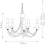 Elstead Lighting Carisbrooke CB5BLACK lampa wisząca 5x60 W czarna zdj.2