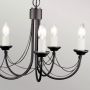 Elstead Lighting Carisbrooke CB5BLACK lampa wisząca 5x60 W czarna zdj.4