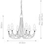 Elstead Lighting Carisbrooke CB6BLACK lampa wisząca 6x60 W czarna zdj.2