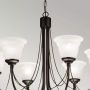 Elstead Lighting Carisbrooke CB6BLACK lampa wisząca 6x60 W czarna zdj.3