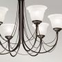 Elstead Lighting Carisbrooke CB6BLACK lampa wisząca 6x60 W czarna zdj.4
