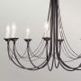 Elstead Lighting Carisbrooke CB8BLACK lampa wisząca x60 W czarna zdj.5