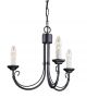 Elstead Lighting Chartwell CH3BLACK lampa wisząca 3x60 W czarna zdj.1