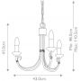Elstead Lighting Chartwell CH3BLACK lampa wisząca 3x60 W czarna zdj.2