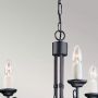 Elstead Lighting Chartwell CH3BLACK lampa wisząca 3x60 W czarna zdj.3