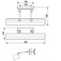 Elstead Lighting Chawton CHAWTONPLMPB kinkiet 2x40 W mosiądz zdj.2