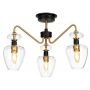 Elstead Lighting Armand DLARMANDSF3AB lampa podsufitowa 3x40 W czarna-mosiądz zdj.1