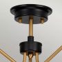 Elstead Lighting Armand DLARMANDSF3AB lampa podsufitowa 3x40 W czarna-mosiądz zdj.4