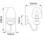 Elstead Lighting Armand DLARMAND1AB kinkiet 1x40 W czarny-mosiądz zdj.2
