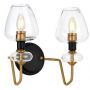Elstead Lighting Armand DLARMAND2AB kinkiet 2x40 W czarny-mosiądz zdj.2