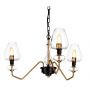 Elstead Lighting Armand DLARMAND3AB lampa wisząca 3x40 W czarna-mosiądz zdj.1