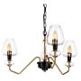 Elstead Lighting Armand DLARMAND3AB lampa wisząca 3x40 W czarna-mosiądz zdj.3