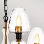 Elstead Lighting Armand DLARMAND3AB lampa wisząca 3x40 W czarna-mosiądz zdj.4
