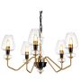 Elstead Lighting Armand DLARMAND5AB lampa wisząca 5x40 W czarna-mosiądz zdj.1