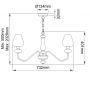 Elstead Lighting Armand DLARMAND5AB lampa wisząca 5x40 W czarna-mosiądz zdj.2