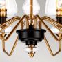 Elstead Lighting Armand DLARMAND8AB lampa wisząca x40 W czarna-mosiądz zdj.6